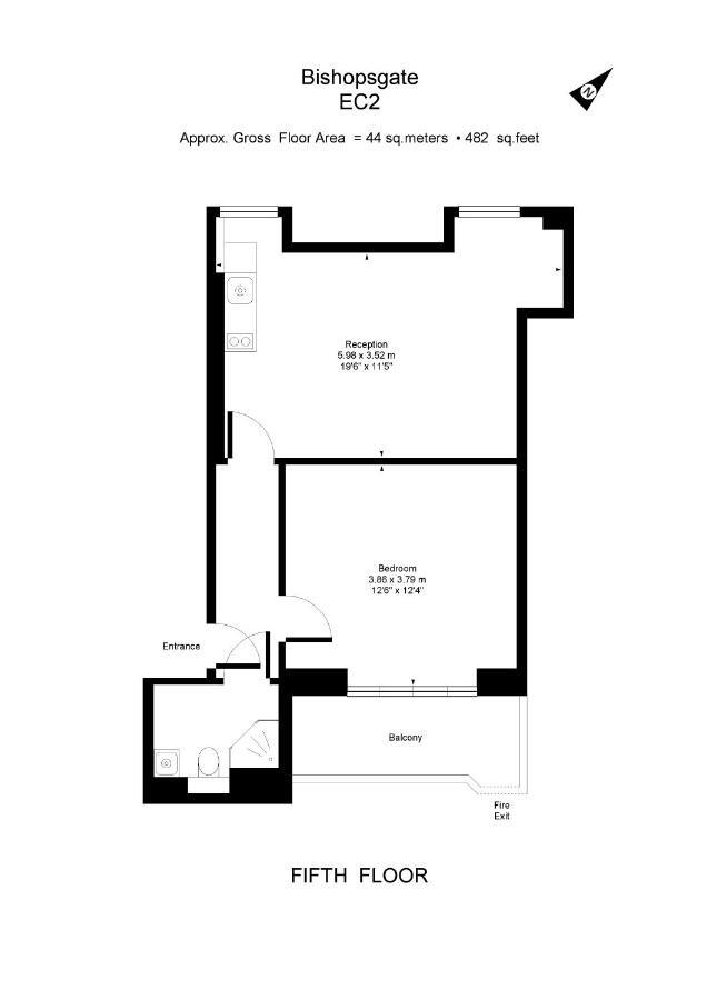 Apartment 5, 48 Bishopsgate By City Living ロンドン エクステリア 写真